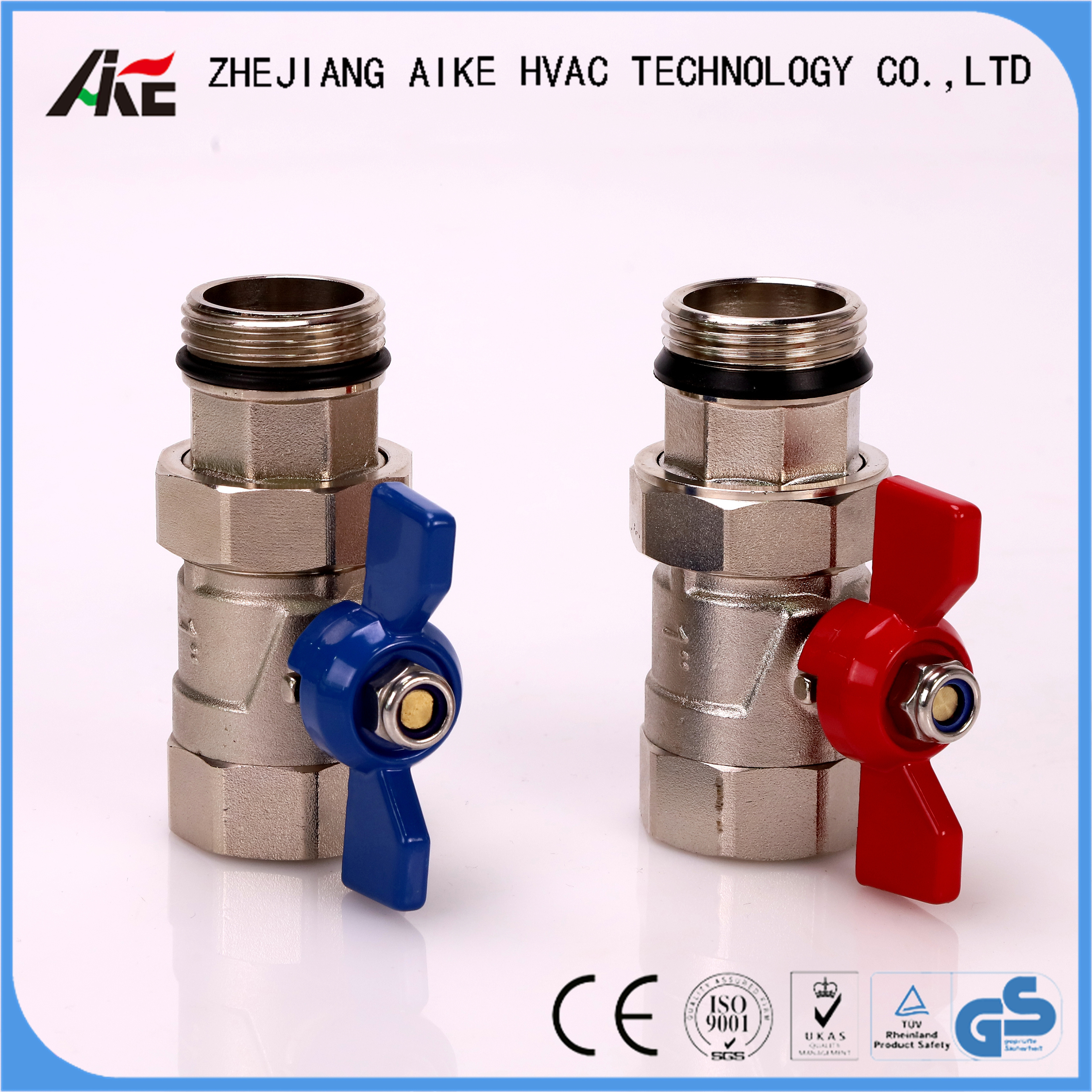 American market floor heating manifold front ball valve 1 inch pex pipe hot water control valve