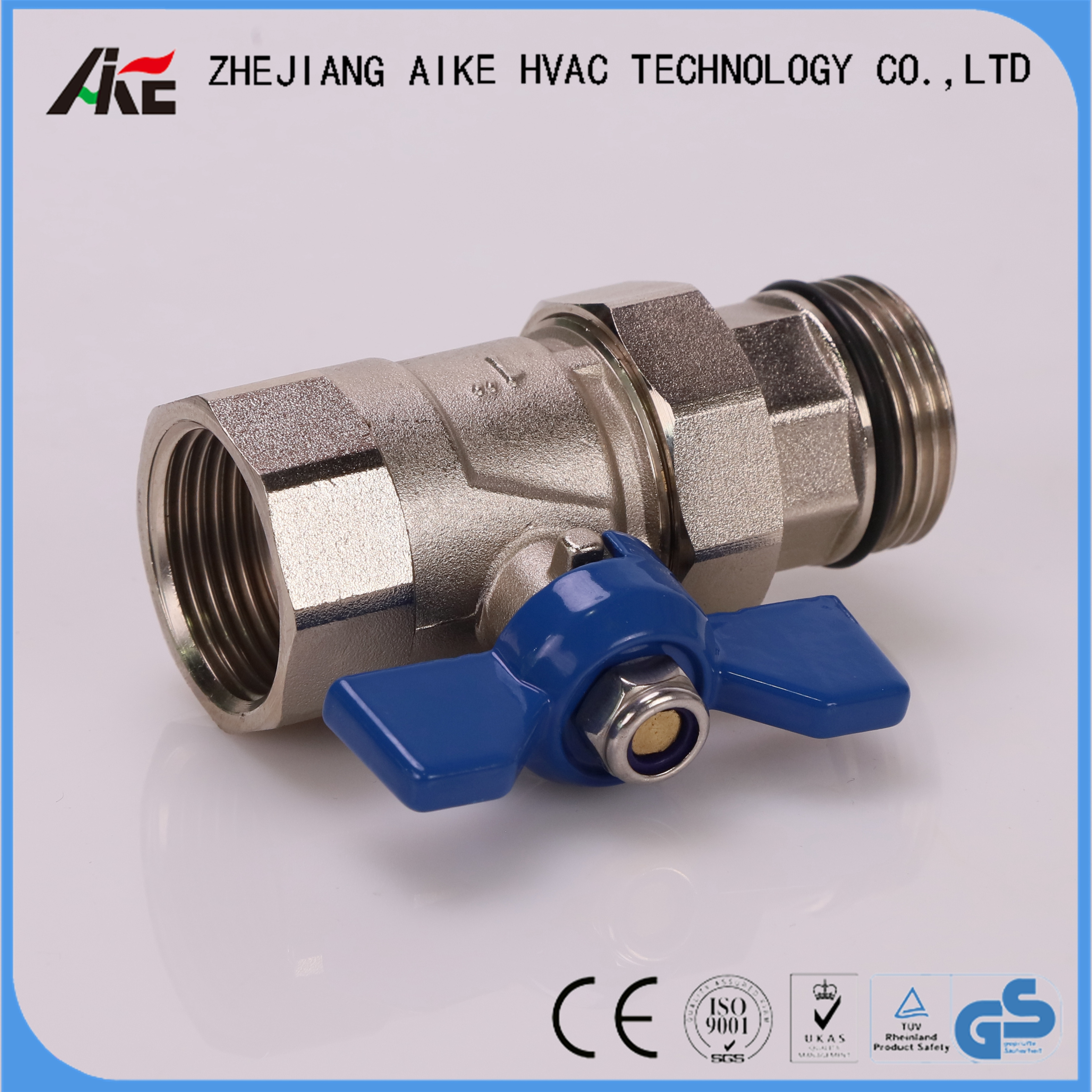 American market floor heating manifold front ball valve 1 inch pex pipe hot water control valve