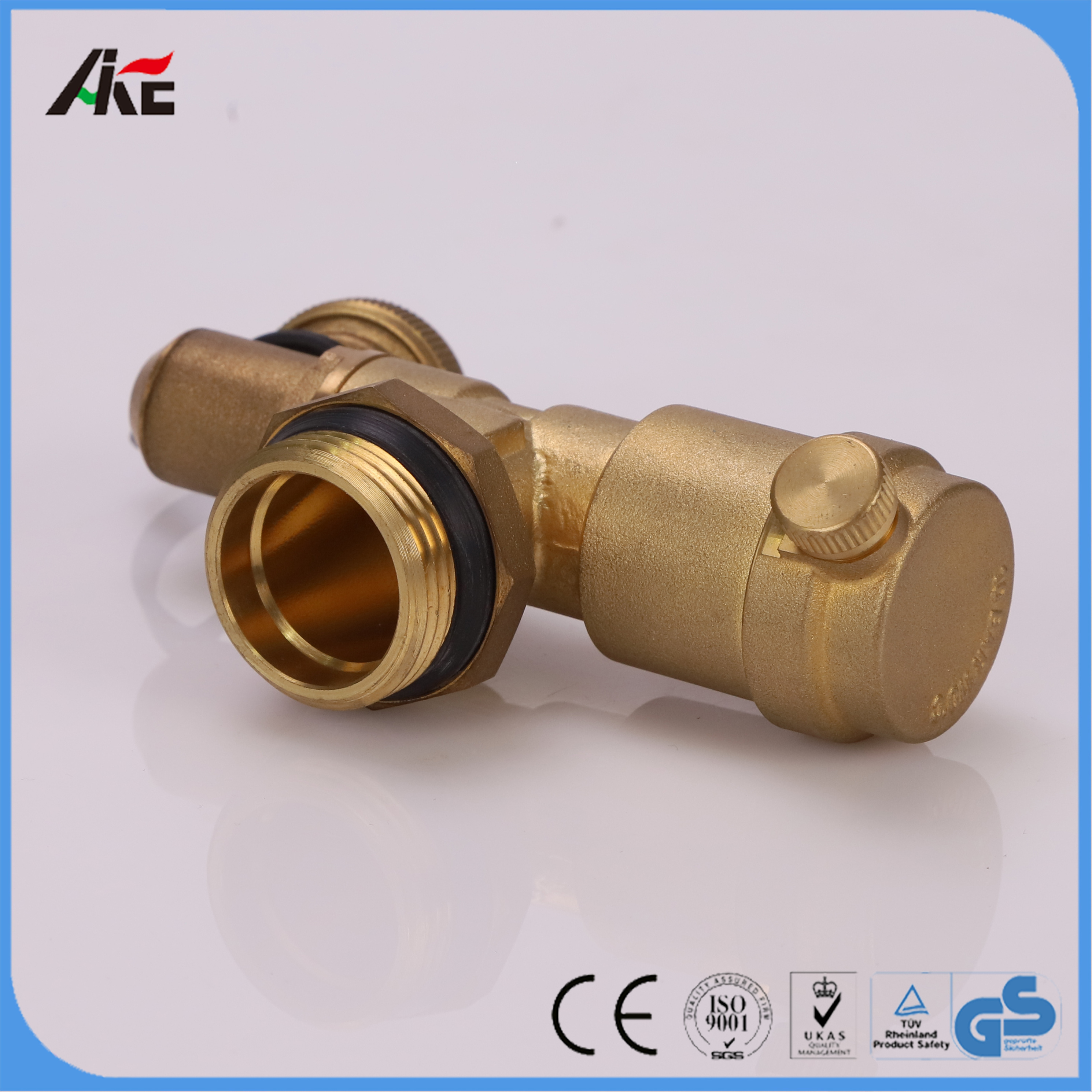 good quantity Manifold brass Fill/Drain Valve Pair & Auto Air Vent for underfloor heating