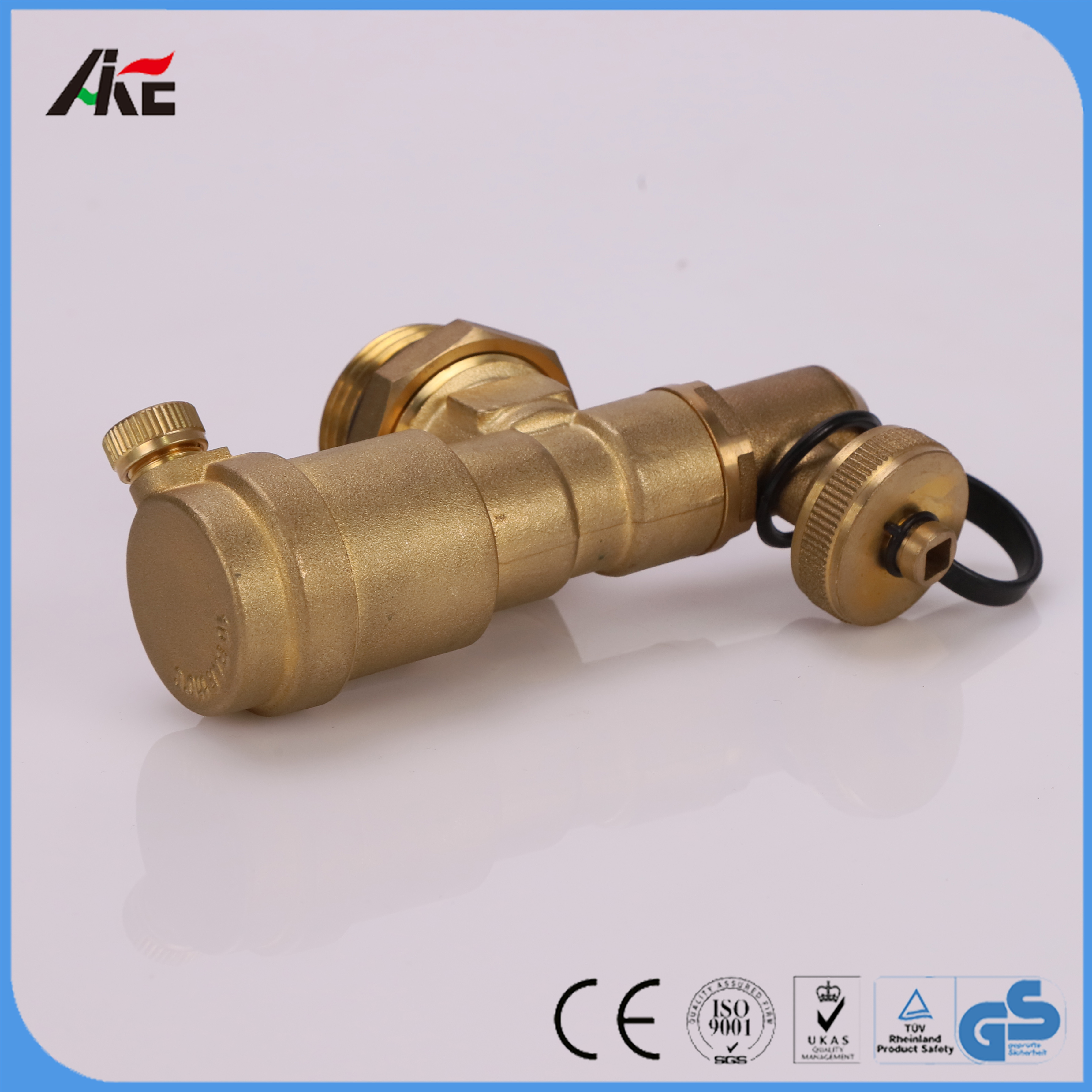 good quantity Manifold brass Fill/Drain Valve Pair & Auto Air Vent for underfloor heating