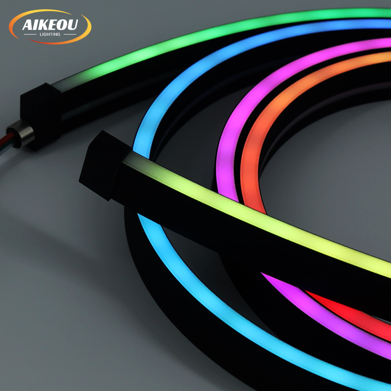 LED Neon Rope Strip 6*16mm Three Sides Black Light Flexible Smart Strip Light Led Neon Lights