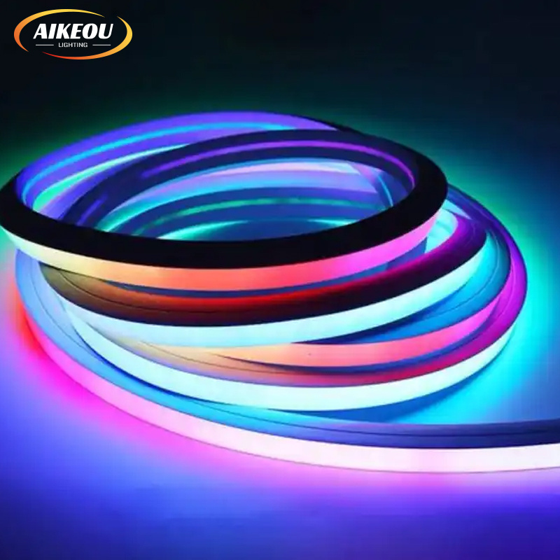 Manufacturer Wholesale Neon 0612 Rope Flexible Soft Strip Waterproof Rgbic Neon Led Lights For Bedroom