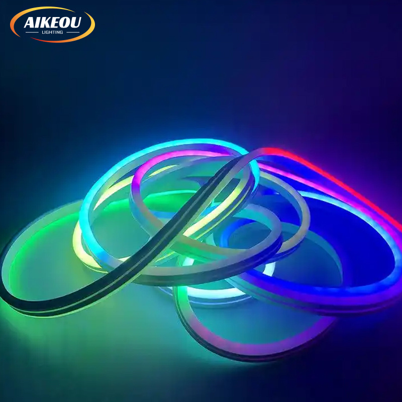 Manufacturer Wholesale Neon 0612 Rope Flexible Soft Strip Waterproof Rgbic Neon Led Lights For Bedroom