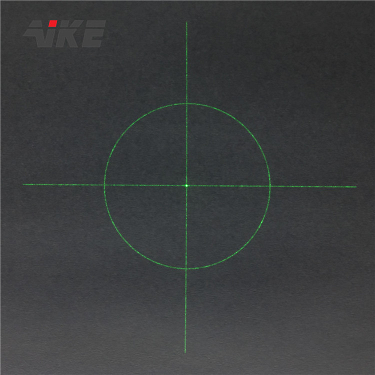 AIKE 520nm 532nm Diffractive optical elements(DOE) Viewfinder (Circle + Cross) green  laser diode  module with adjustable focus