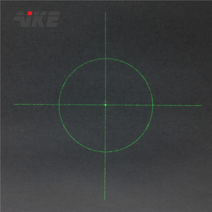 AIKE 520nm 532nm Diffractive optical elements(DOE) Viewfinder (Circle + Cross) green  laser diode  module with adjustable focus