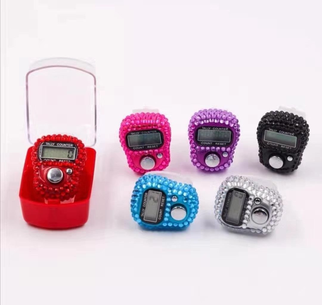 Mini Finger Counter Tally Digital Click Handheld Hand Crochet Tool Lcd Electronic Digital prayer finger counter