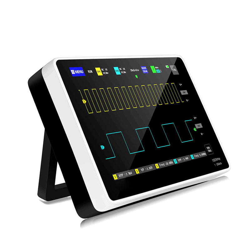 ADS1013D tablet oscilloscope with dual channel 100MHz analog bandwidth @ 1 GSa/s sampling rate