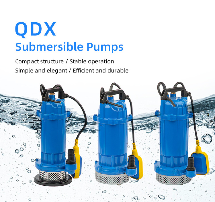 110v submersible sewage pump 220V QDX Garden Farm Dirty motor sewage waste Water Pump With Float Switch