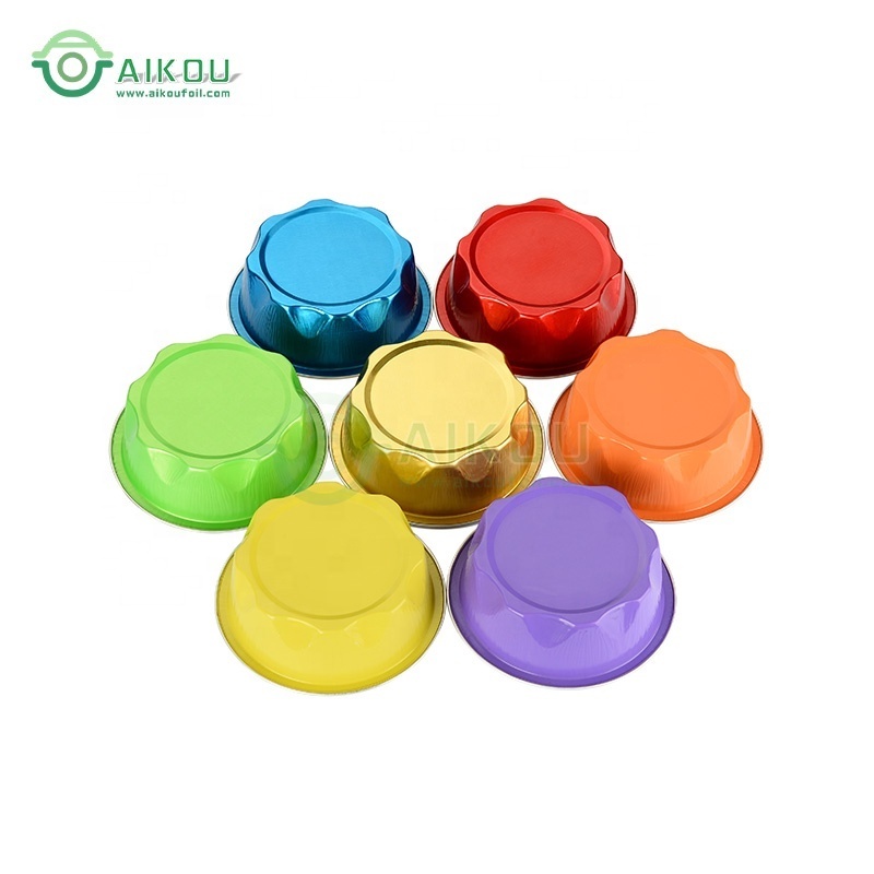 1.7 Ounce Creme Brulee Disposable Cups Dome Lids Oven-Safe Aluminum Disposable Baking Cups baking dishes & pans cake pans