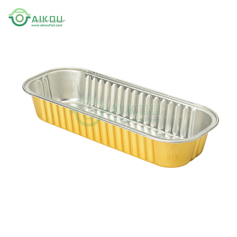 200ml 6.7oz disposable aluminum foil baking cake rectangle silicone paper mini bread loaf baking pan bakeware