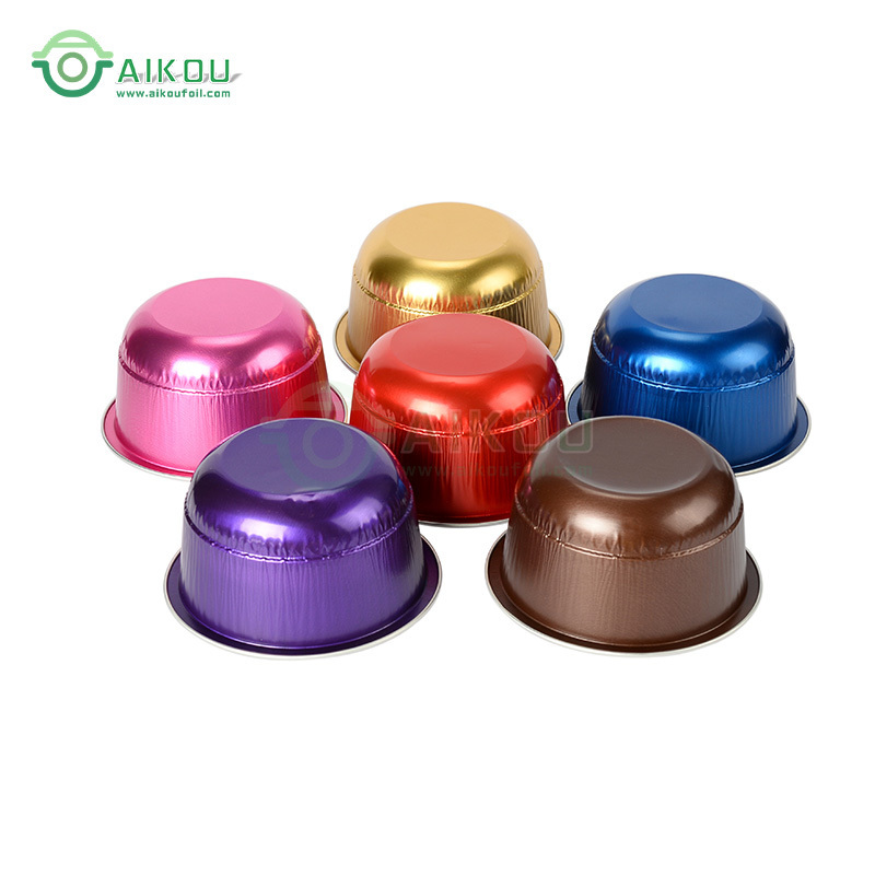 150ml muffin silicone mini cheese aluminium foil cup pan disposable round cake cup baking ware