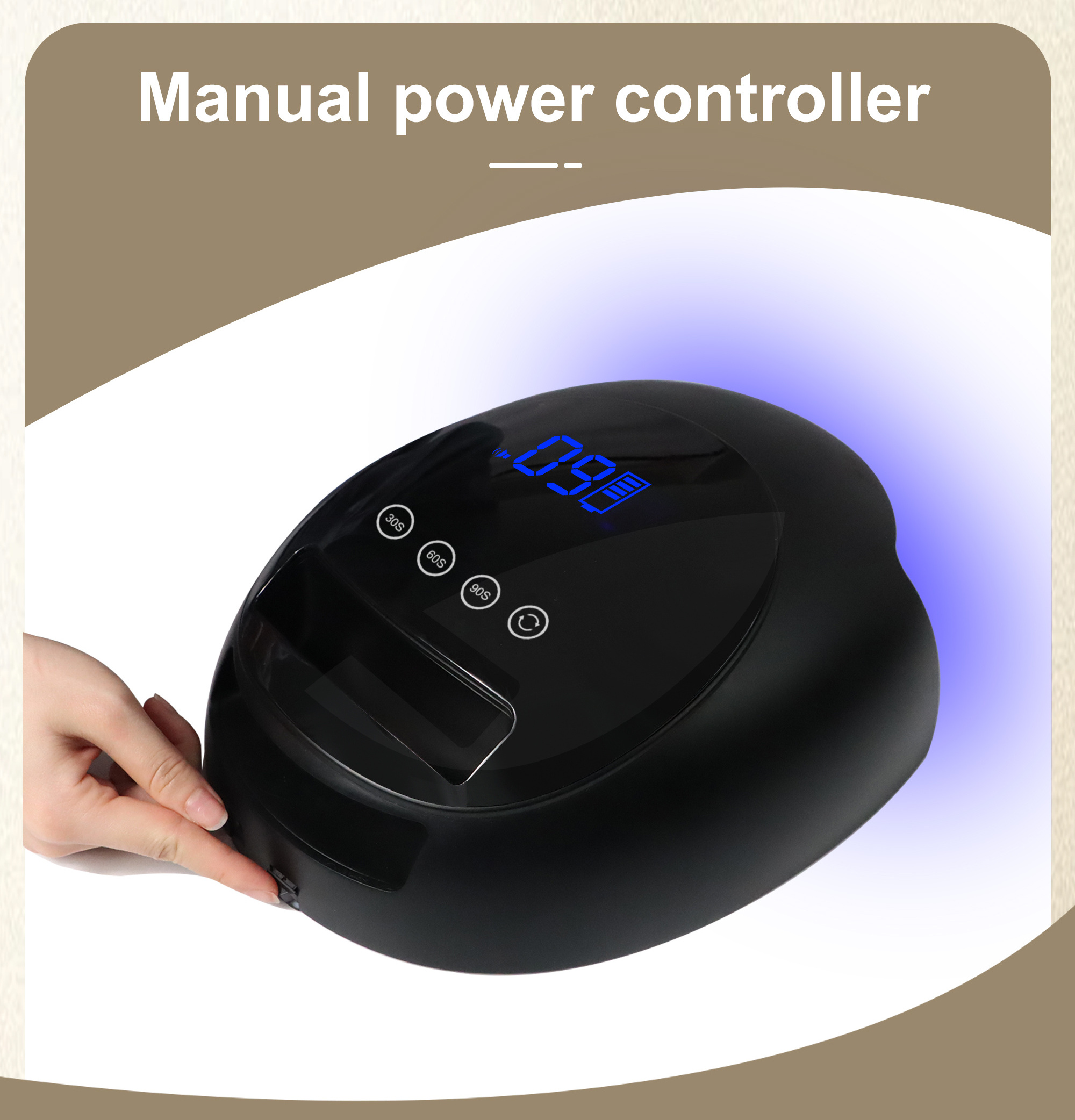 2024 Professional Portable 72w UV LED Nail Dryer Rechargeable Cordless Light Lamp with Long Lasting Battery