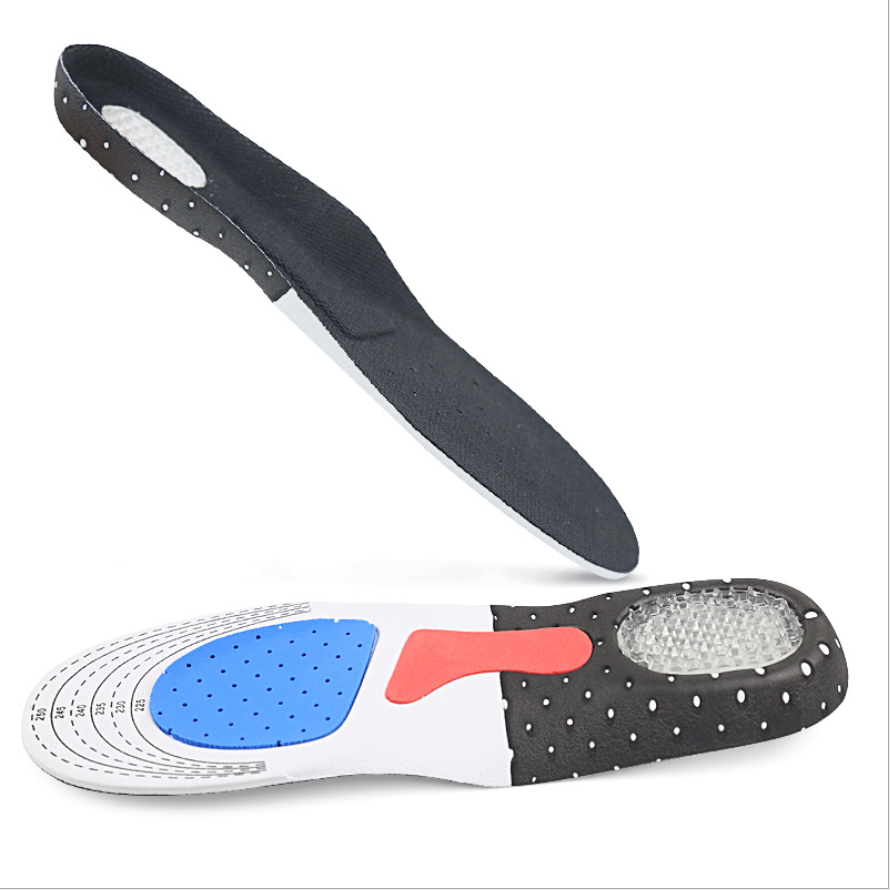 High Quality New Functional EVA shock absorb foot care gel anti-slip sport insole for big and tall men