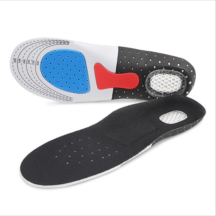 High Quality New Functional EVA shock absorb foot care gel anti-slip sport insole for big and tall men