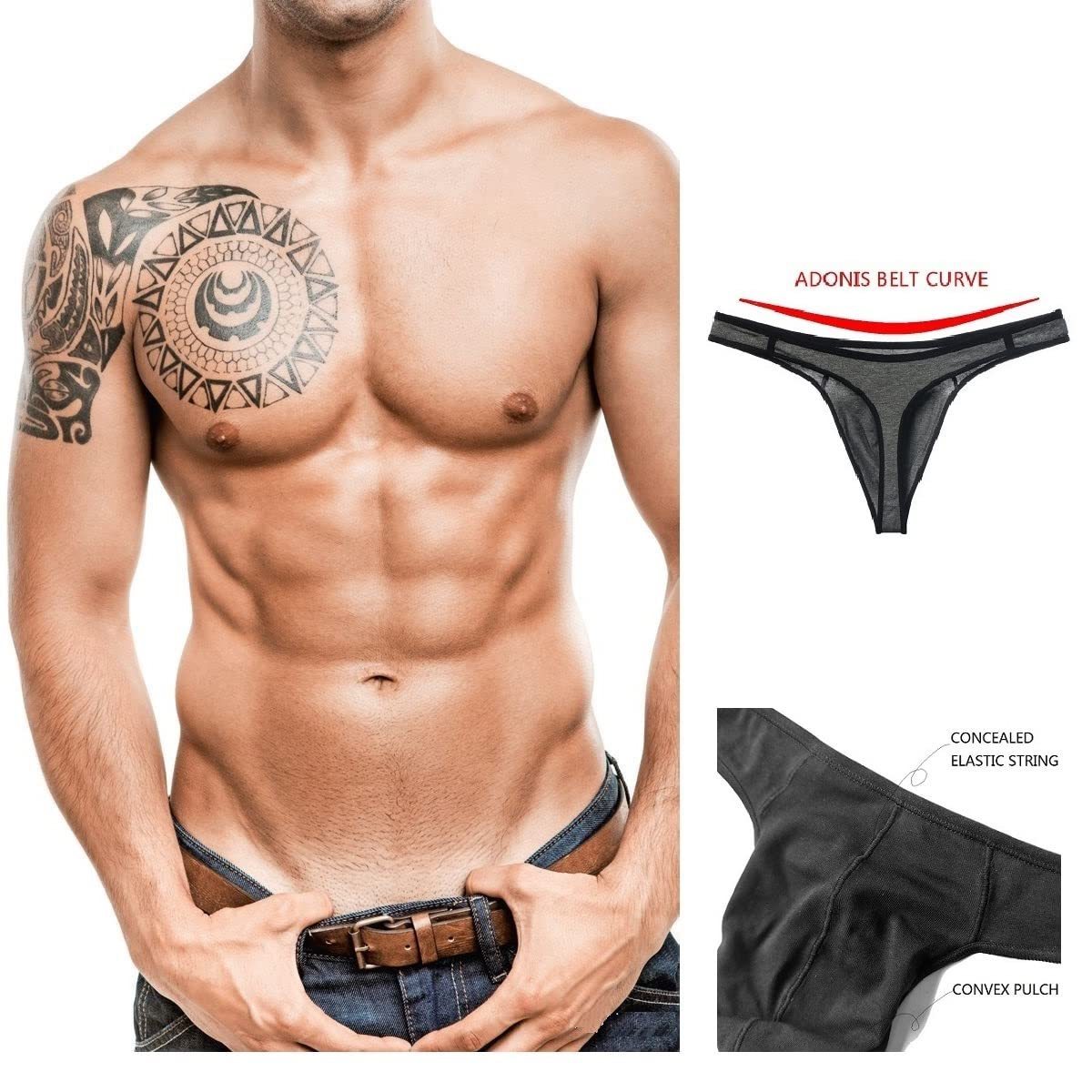 Aikui High Quality Sports Daily Hot Custom Logo Design thong men european man thong pictures of men in thong