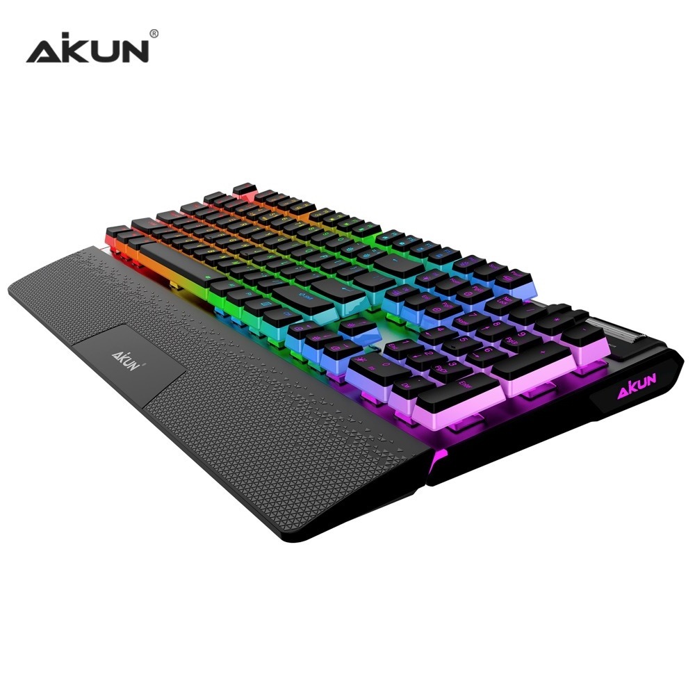 GX922 Professional Wired Mechanical Gaming Keyboard - RGB Backlight - OUTEMU 50 Million MX Red Switches, Aluminum Structure