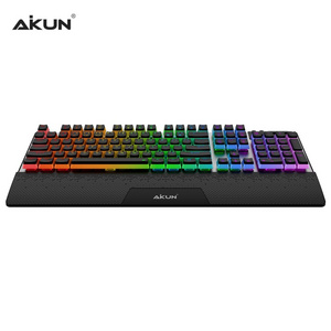 GX922 Professional Wired Mechanical Gaming Keyboard - RGB Backlight - OUTEMU 50 Million MX Red Switches, Aluminum Structure