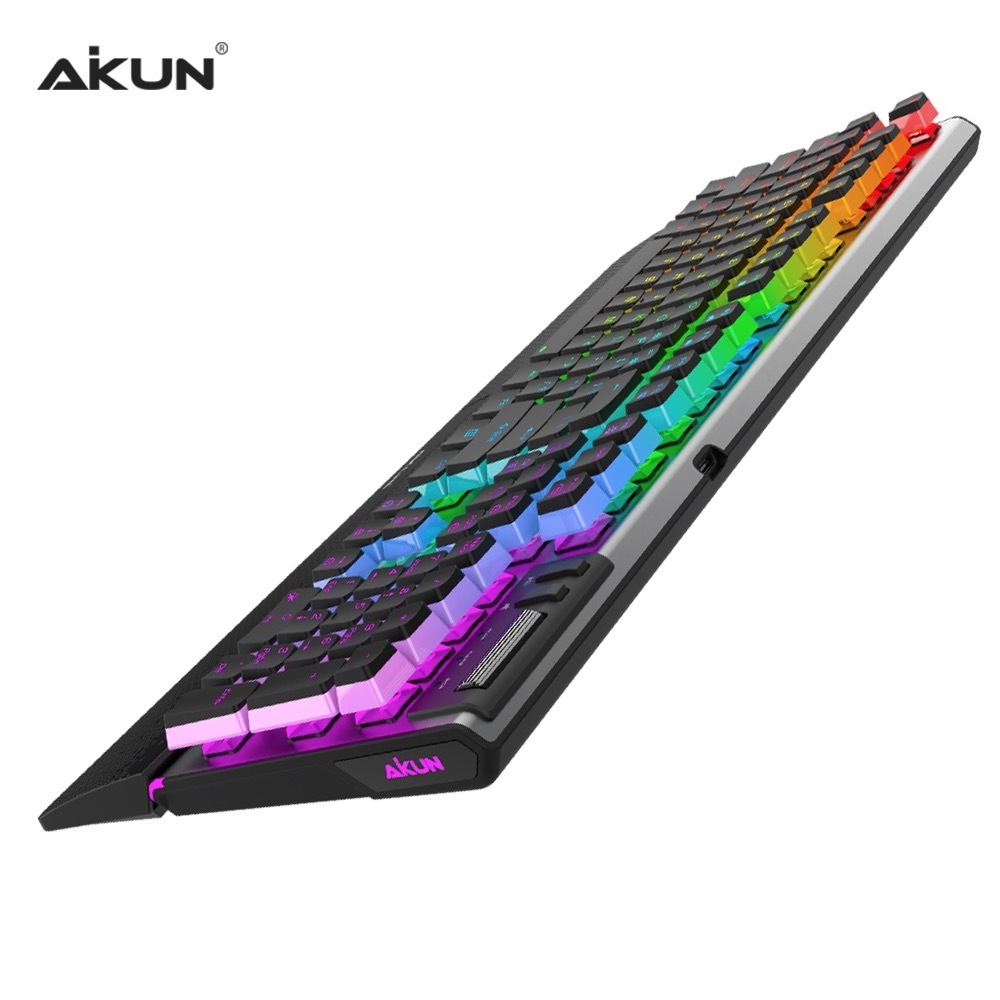 GX922 Professional Wired Mechanical Gaming Keyboard - RGB Backlight - OUTEMU 50 Million MX Red Switches, Aluminum Structure