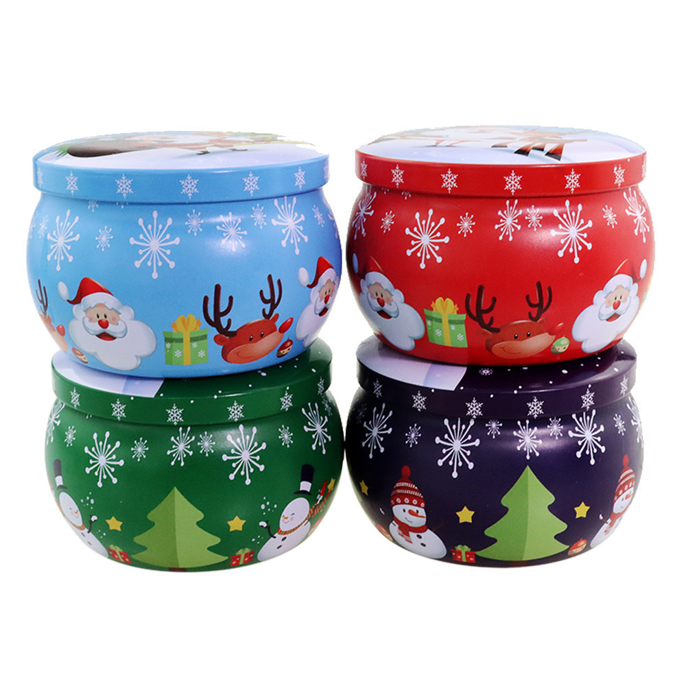 Luxury Private label Christmas Home Decoration Scented Soy Wax Candles With Gift box