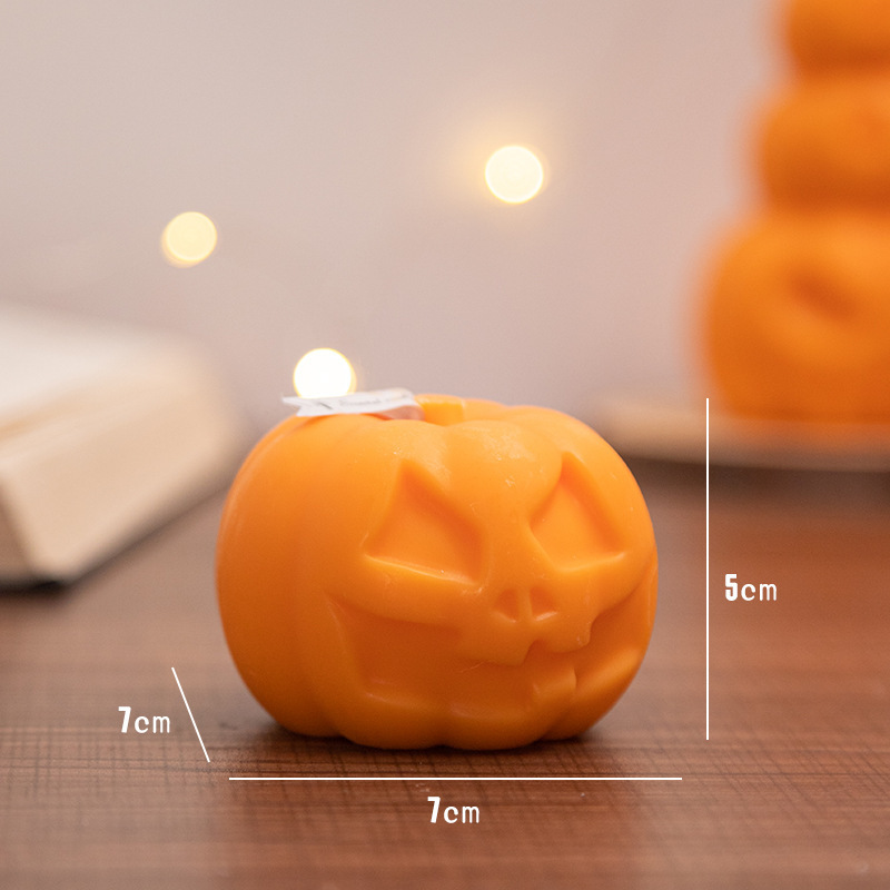 Halloween Decorative Creative Handmade Scented Candle Gift Box Halloween Gift Pumpkin Shaped Candle