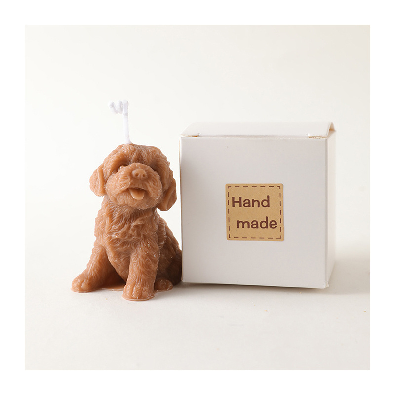 Home fragrance Teddy puppy soy wax scented candles small dogs decorative aromatic candles for room decor photo props home gifts