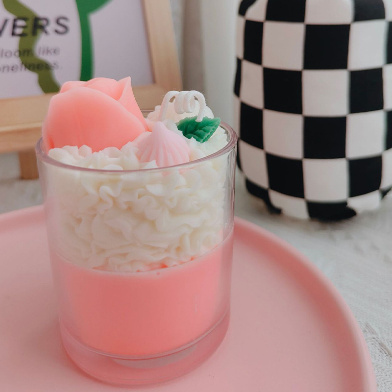 DIY Novelty Food Dessert Cereal Scented Soy Wax Candles For Home Decoration