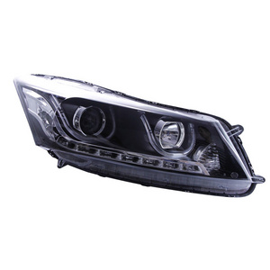 Suitable for Honda 8th generation Accord headlight assembly modified bifocal lens xenon lamp LED daytime running light angel eye