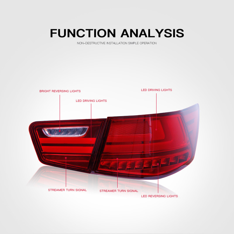 Car Styling Case For KIA Cerato Forte Sedan LED Tail Lamp 2009-2013 Year Back Light Rear Lamp Car Tuning Back Lamp