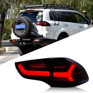 LED Tail Lamp Rear Light All Smoke Black Color For Mitsubishi Pajero Sport Montero Sport Nativa Pajero 2009-14 Year YZ