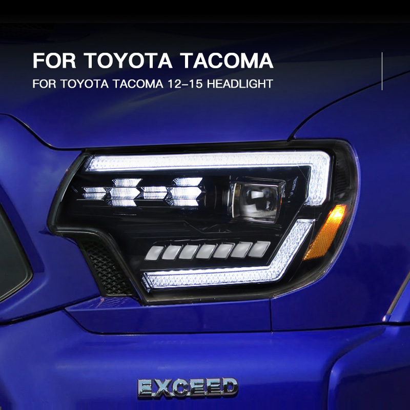 LED Headlight for Toyota Tacoma 2012-2015 LED Front Headlights Replacement DRL Daytime light Projector Facelift