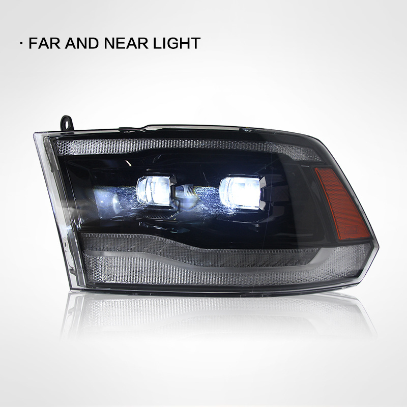 Car Headlight For Dodge RAM 1500 2500 LED Headlights 2007 2008 2009 2010 2011 2012 2013 HeadLamp DRL Signal Projector 2 Lens