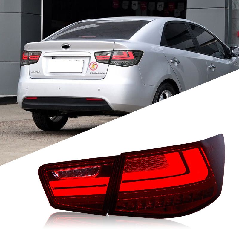 Car Styling Case For KIA Cerato Forte Sedan LED Tail Lamp 2009-2013 Year Back Light Rear Lamp Car Tuning Back Lamp