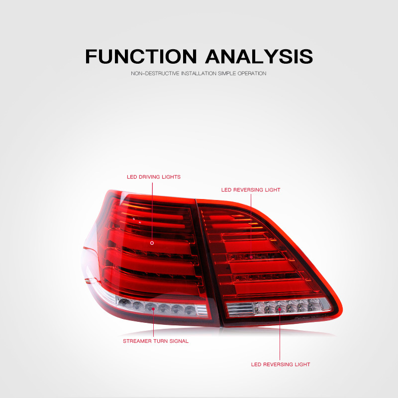 For TOYOTA Crown Victoria LED Taillight Back Rear Lamp 2003-2008 Year With Dynamic Turning