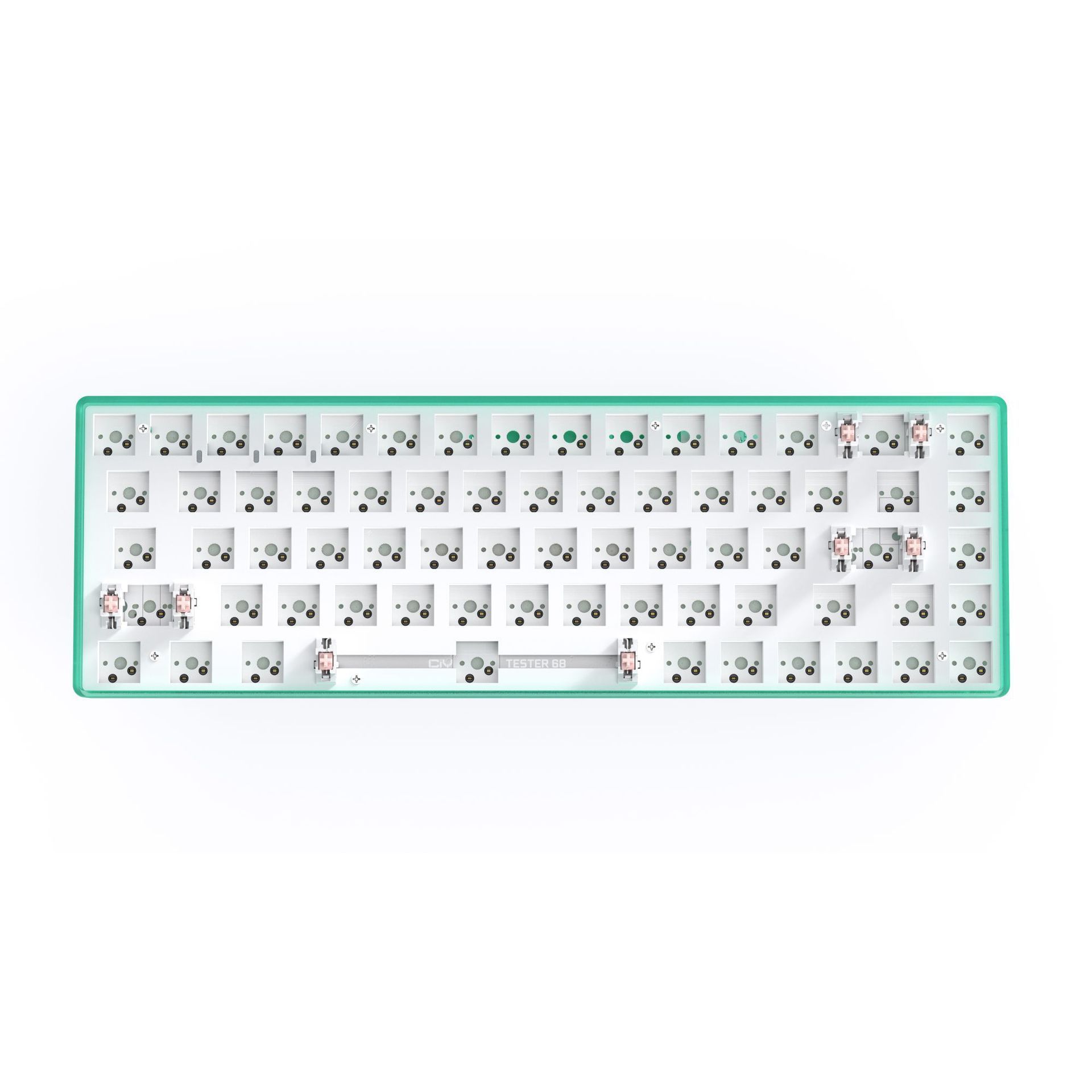 CIY TESTER68 Mechanical Keyboard Kit Dual-mode BT 5.0 Wireless 2.4g Hot Swap DIY Switch Tester 68 keys keyboard kit shaft