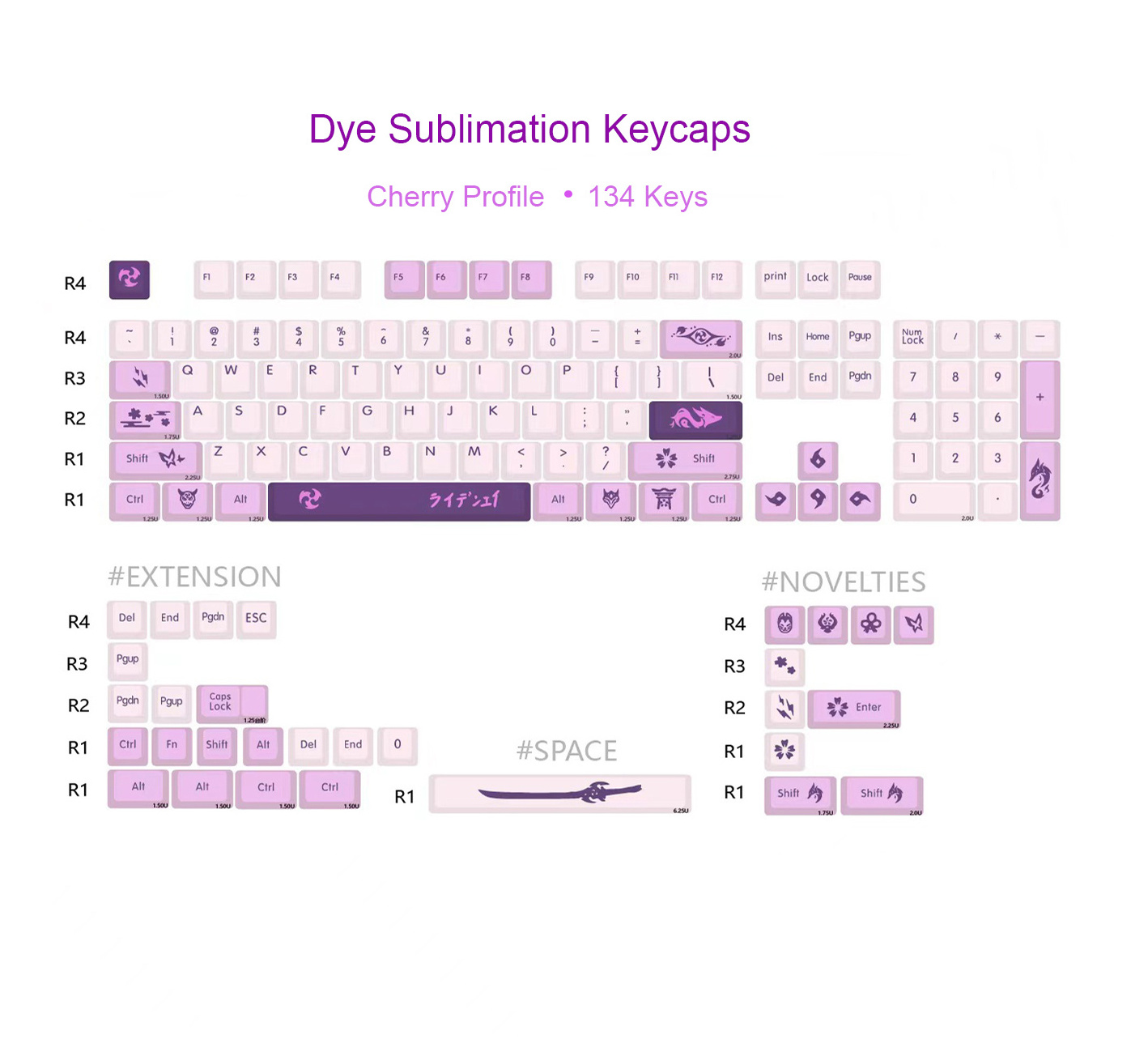 Wholesale dye sub PBT keycaps XDA Cherry MDA profile special keycaps big Enter keys for mechanical keyboards switch puller ABS