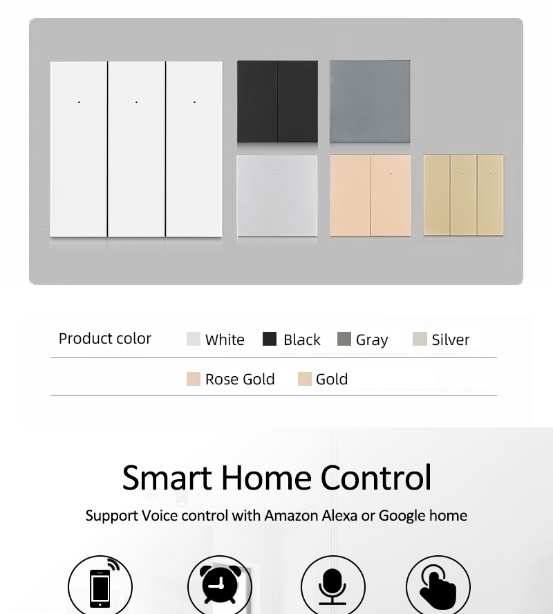 tuya app smart wall button switches Boiler Water Heater Switches Voice Remote Control 8000w 4000w 86 type EU smart home switches