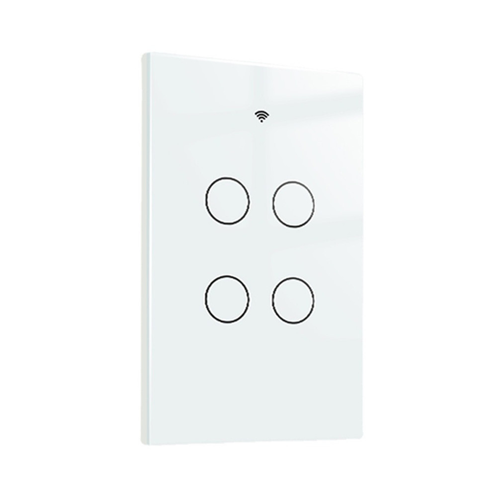 ZigBee Wall Touch Smart Light Switch With Neutral/ No Nor Seutral No capacitance Smart Life APP Tuya Voice Control Alexa Google