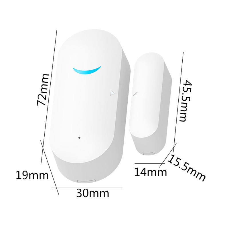 Tuya App Smart WiFi Door Sensor Door Open Closed Detectors WiFi Home Alarm Compatible With Alexa Google Home Security Sensor