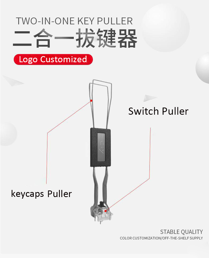 DIY keyboard tool stainless steel Keycaps Switch puller 2 in 1 removing tool for mechanical keyboard customs CIY keycap remover