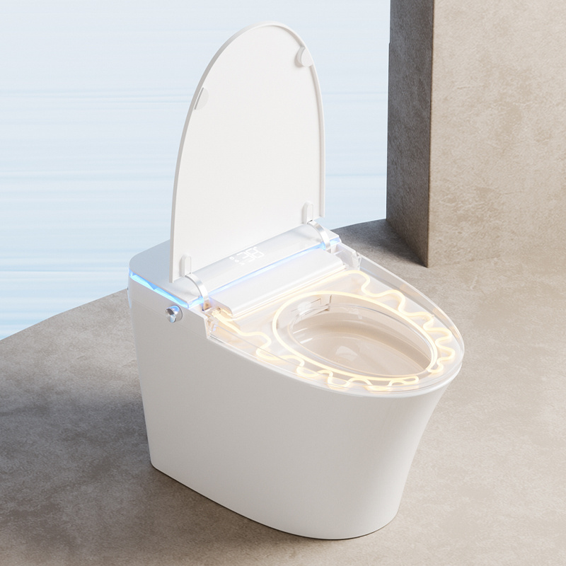 Chaozhou  Manufacturer Supplier Smart Toilet Unique Shape No Water Pressure Limit Intelligent Toilet  With  Comfortable Seat