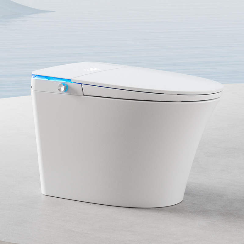 Chaozhou  Manufacturer Supplier Smart Toilet Unique Shape No Water Pressure Limit Intelligent Toilet  With  Comfortable Seat