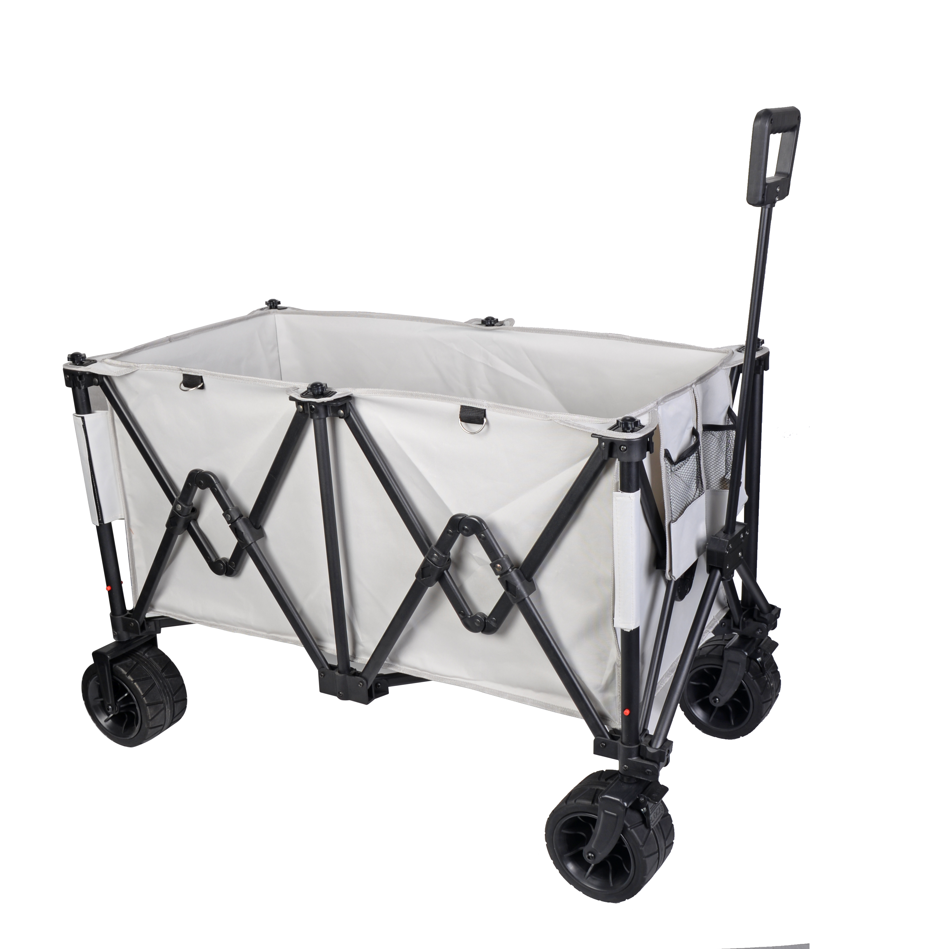 New Design Outdoor Carrying Folding Wagon Cart Storage Beach Wagon Trolley Big Wheels