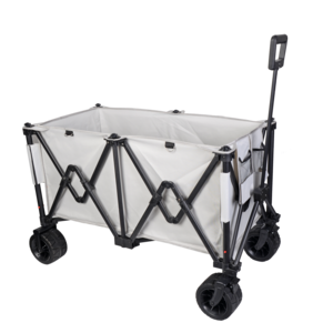 New Design Outdoor Carrying Folding Wagon Cart Storage Beach Wagon Trolley Big Wheels