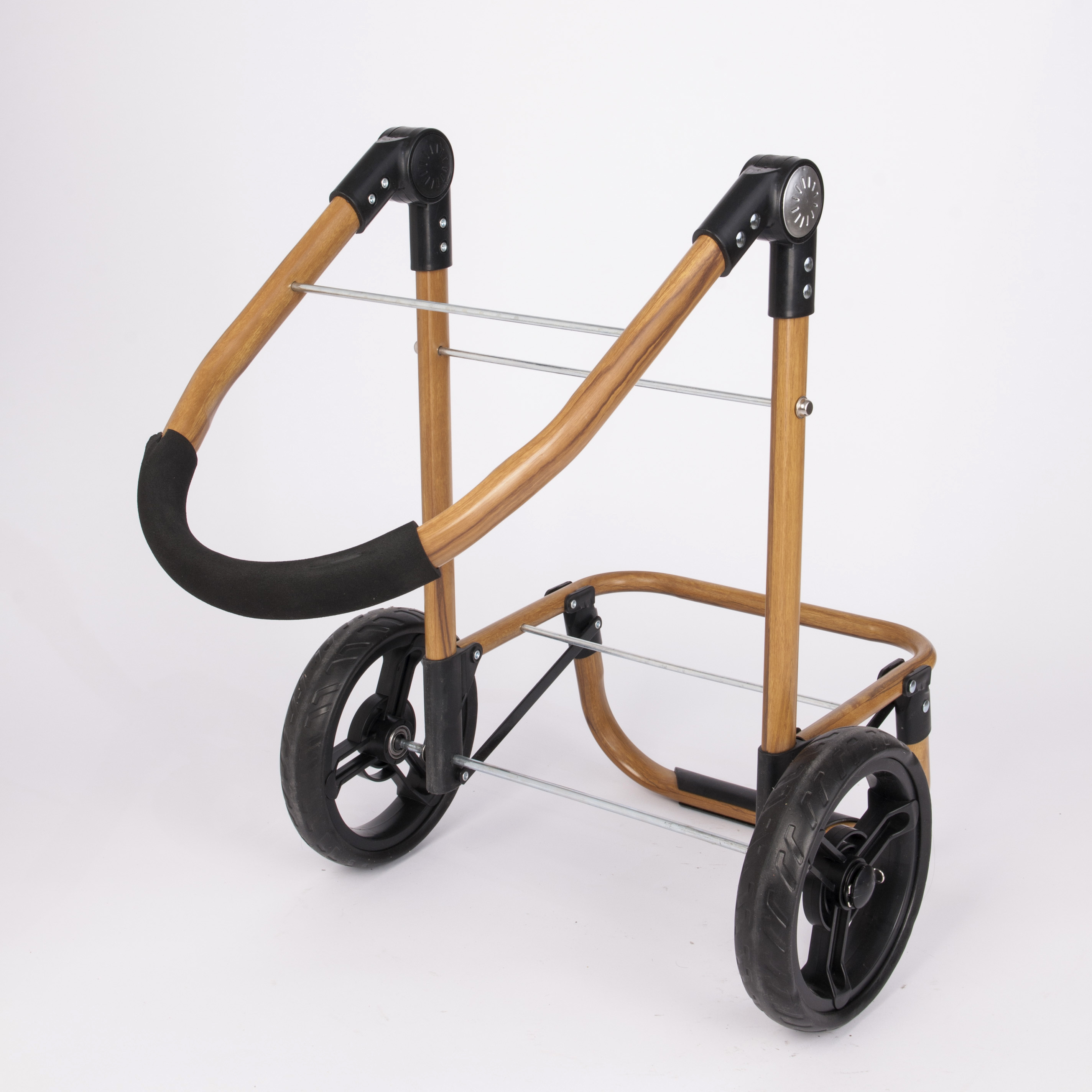 Hot sale aluminum alloy folding shopping trolley with big wheel