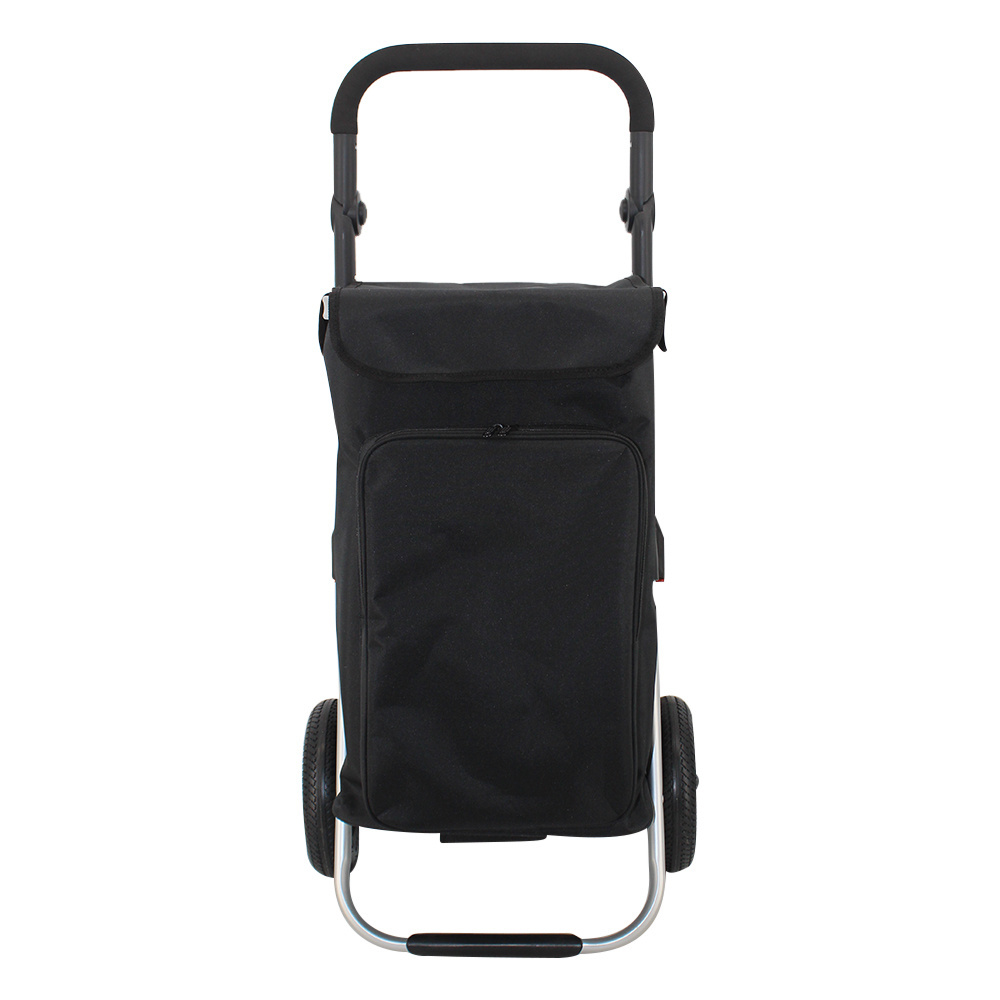 2024 european waterproof fabric custom high quality detachable Collapsible market wheeled folding shopping bag cart