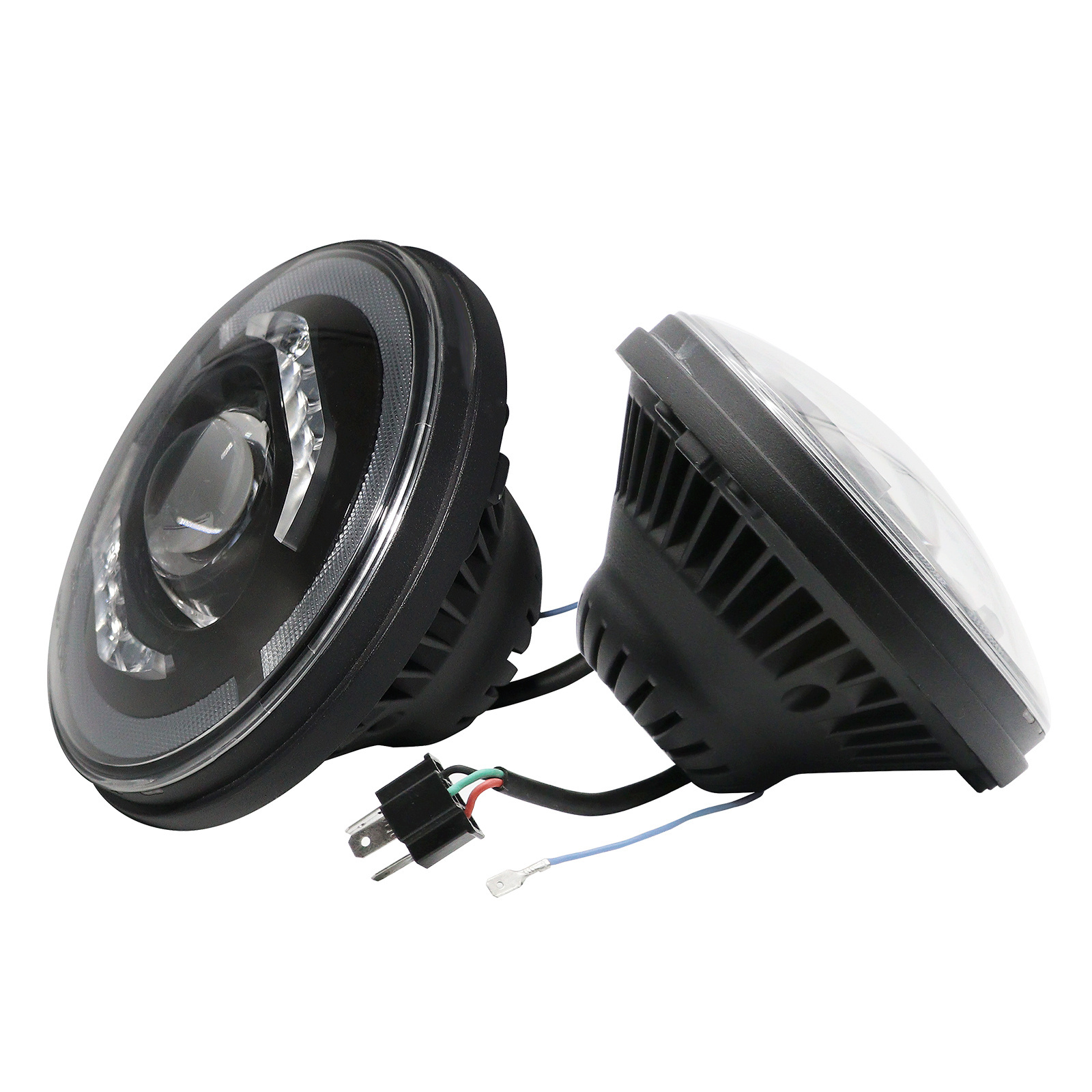 Ailead Classic Multi-function 7 Inch Led Headlight High/ Low Beam Led Position Light  for Land Rover 90/110 Defender Tdi