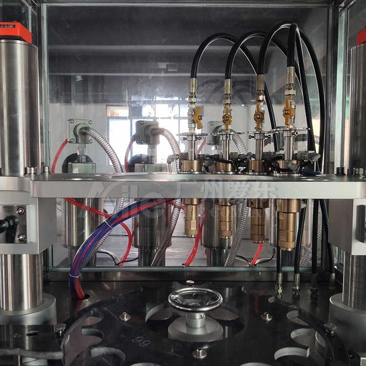 Deodorant Spray Filling Line Automatic Aerosol Gas Filling Machine with Gas Distributor can be Equipped with Deodorant Tower