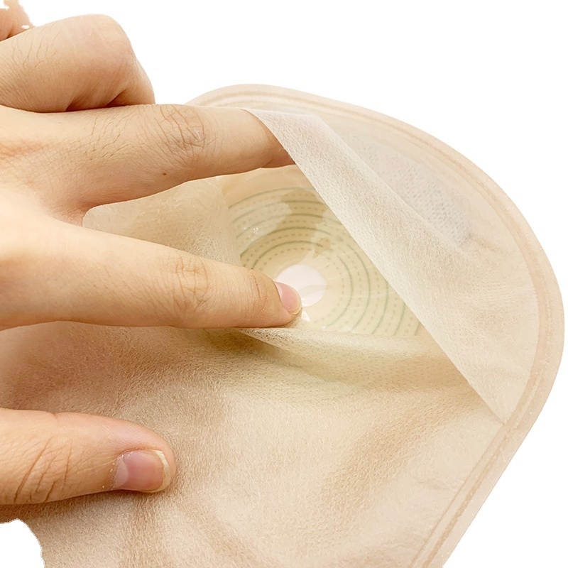 Colostomy Bag Hydrocolloid Barrier One Piece Open Ostomy Bag with Odor Eliminator for Adult Ostomy Care