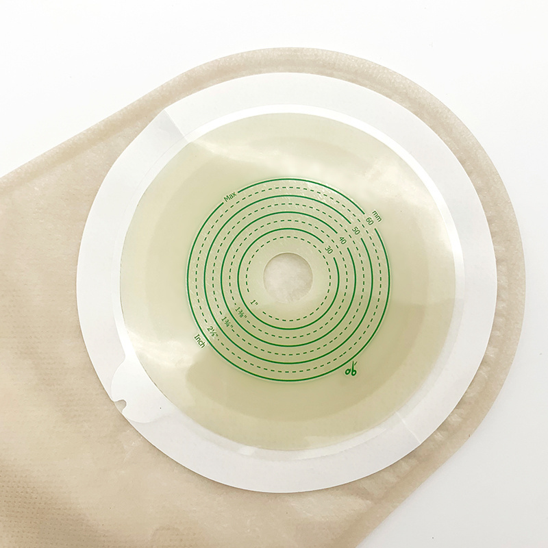 Medical Adhesives One-Piece 60mm Urostomy Urine Ostomy Bag Supplier Colostomy Bag