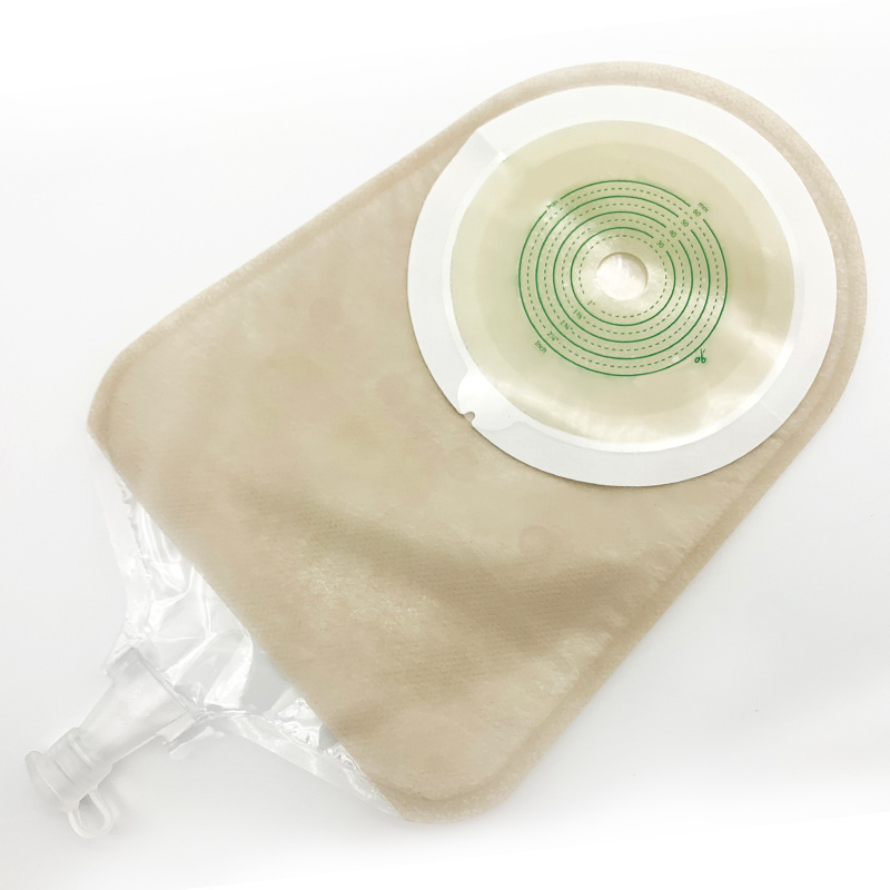 Medical Adhesives One-Piece 60mm Urostomy Urine Ostomy Bag Supplier Colostomy Bag